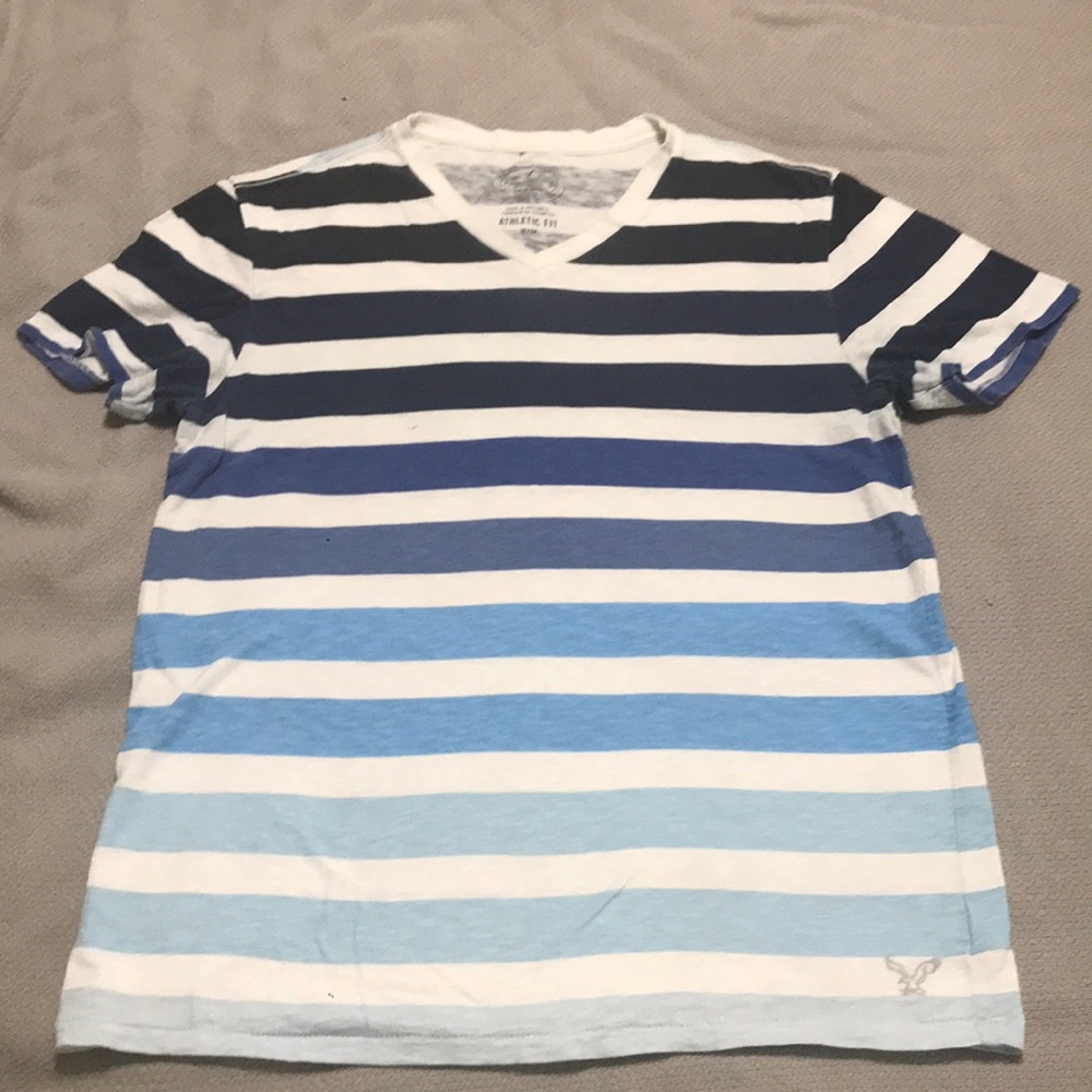Stripped AE V-neck